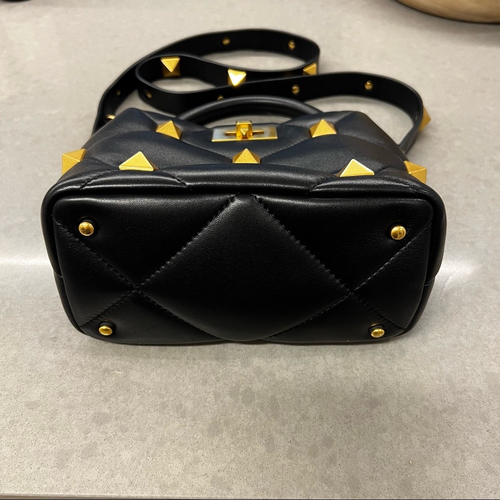 Small Roman Stud The Handle Bag In Nappa - image 4